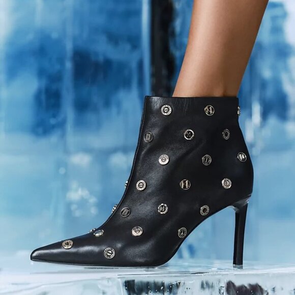 Karl Lagerfeld Saina Leather Bootie NIB - Picture 3 of 12